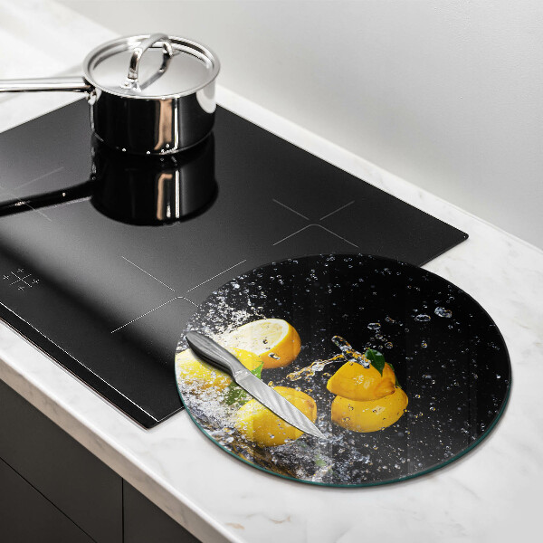 Skleněná deska do kuchyně Šťavnaté citronové ovoce