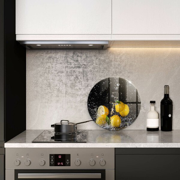 Skleněná deska do kuchyně Šťavnaté citronové ovoce