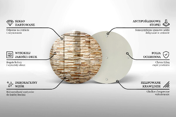 Skleněná deska do kuchyně Textura dekorativních kamenů