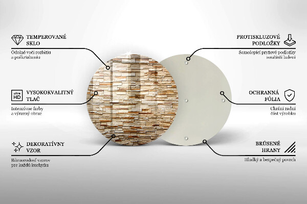 Skleněná deska do kuchyně Textura dekorativních kamenů
