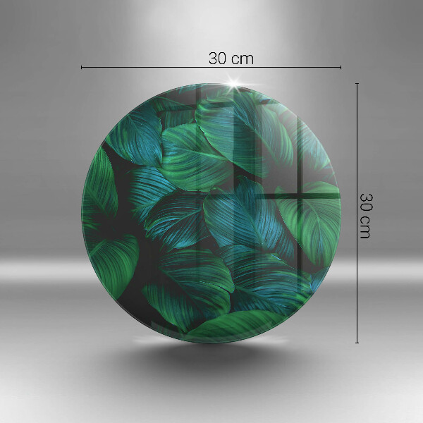 Skleněná deska do kuchyně Listy džungle