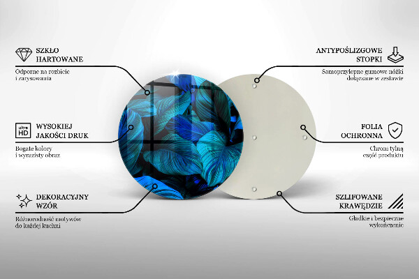 Skleněná deska do kuchyně Listí vegetace v džungli