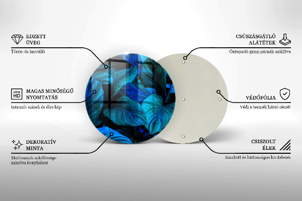 Skleněná deska do kuchyně Listí vegetace v džungli