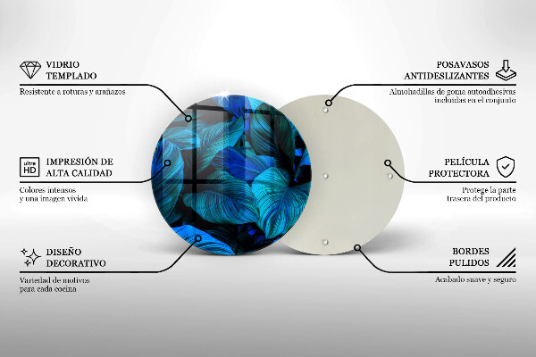 Skleněná deska do kuchyně Listí vegetace v džungli