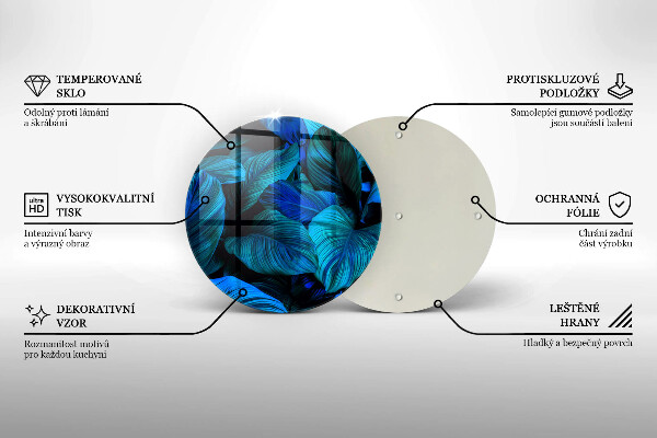 Skleněná deska do kuchyně Listí vegetace v džungli