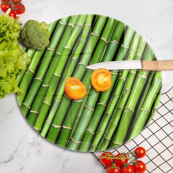 Skleněná deska do kuchyně Přírodní bambusy