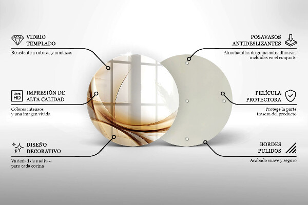 Skleněná deska do kuchyně Abstraktní tvary