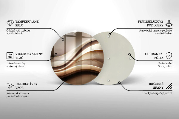 Skleněná deska do kuchyně Abstrakce jemné linie