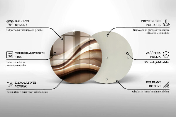 Skleněná deska do kuchyně Abstrakce jemné linie