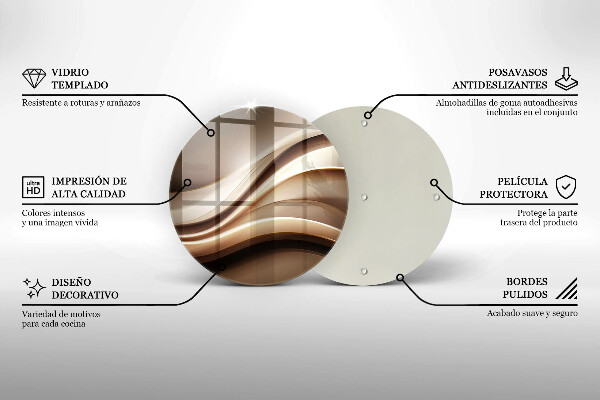 Skleněná deska do kuchyně Abstrakce jemné linie