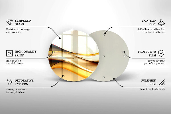 Skleněná deska do kuchyně Abstraktní kouřové čáry