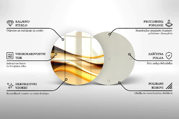 Skleněná deska do kuchyně Abstraktní kouřové čáry
