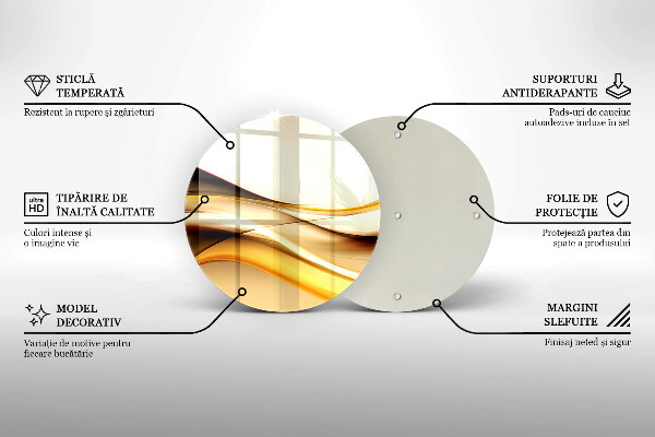 Skleněná deska do kuchyně Abstraktní kouřové čáry