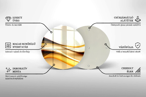 Skleněná deska do kuchyně Abstraktní kouřové čáry