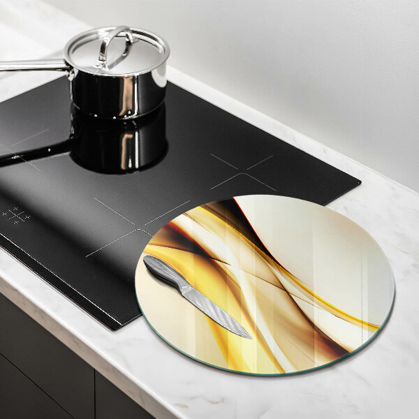 Skleněná deska do kuchyně Abstraktní kouřové čáry