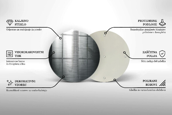 Skleněná deska do kuchyně Kovová textura