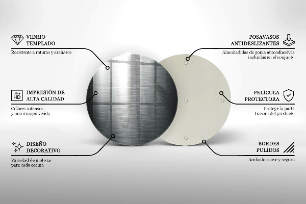Skleněná deska do kuchyně Kovová textura