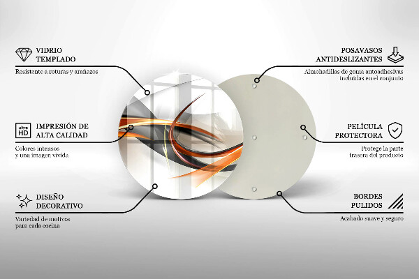 Skleněná deska do kuchyně Moderní tvary