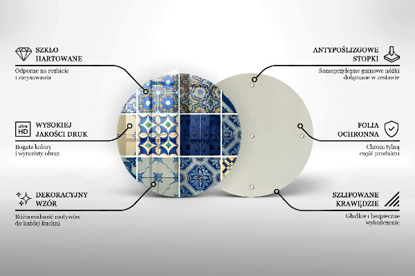 Skleněná deska do kuchyně Dekorativní dlaždice dlaždice