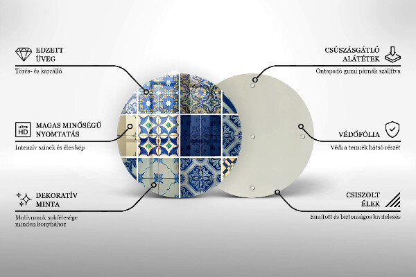 Skleněná deska do kuchyně Dekorativní dlaždice dlaždice