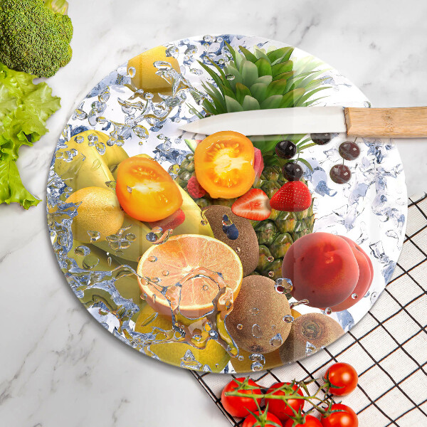 Skleněná deska do kuchyně Šťavnaté ovoce a voda