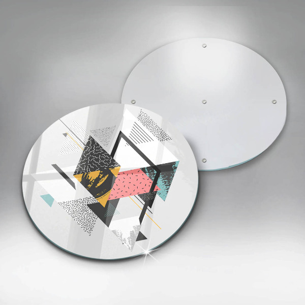 Skleněná deska do kuchyně Abstraktní trojúhelníky