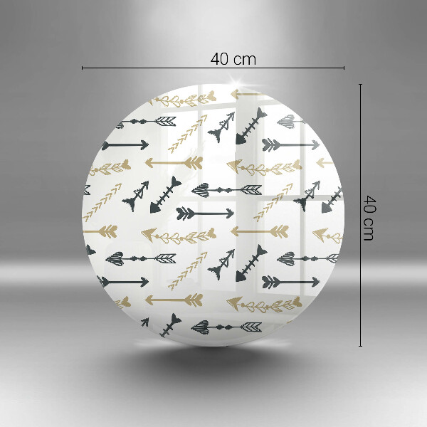 Skleněná deska do kuchyně Vzor boho šipky