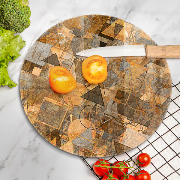 Skleněná deska do kuchyně Vzor bezešvé geometrických obrazců