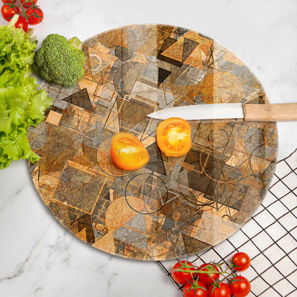 Skleněná deska do kuchyně Vzor bezešvé geometrických obrazců