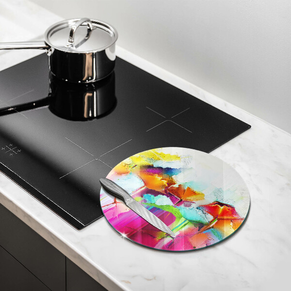 Skleněná deska do kuchyně Malované květiny