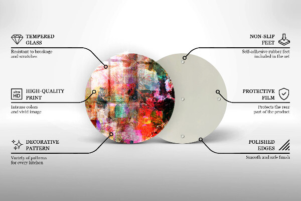 Skleněná deska do kuchyně Malování abstrakce