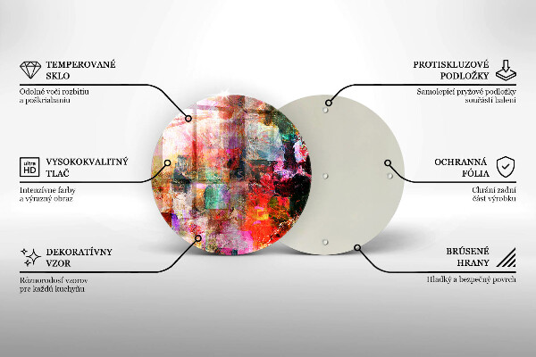 Skleněná deska do kuchyně Malování abstrakce