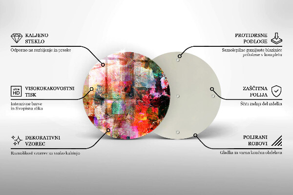 Skleněná deska do kuchyně Malování abstrakce