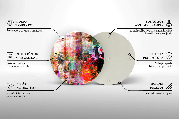 Skleněná deska do kuchyně Malování abstrakce