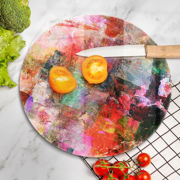 Skleněná deska do kuchyně Malování abstrakce