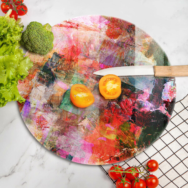 Skleněná deska do kuchyně Malování abstrakce