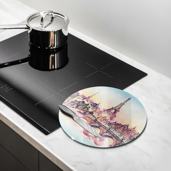 Skleněná deska do kuchyně Krajina paříže eiffelova věž