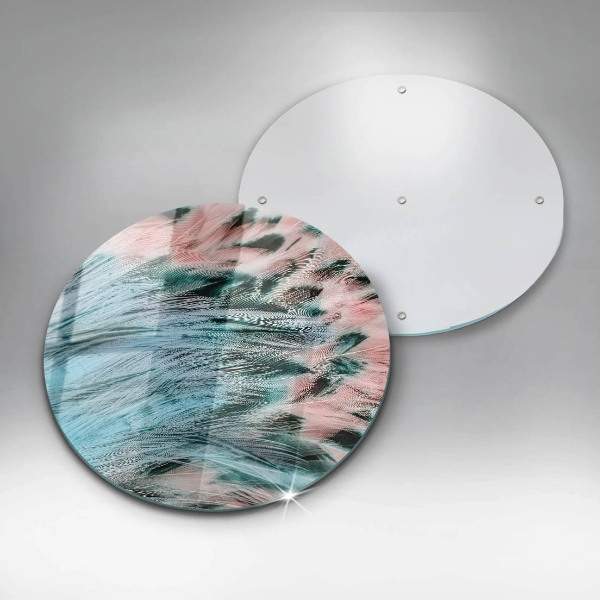 Skleněná deska do kuchyně Boho ptačí peří