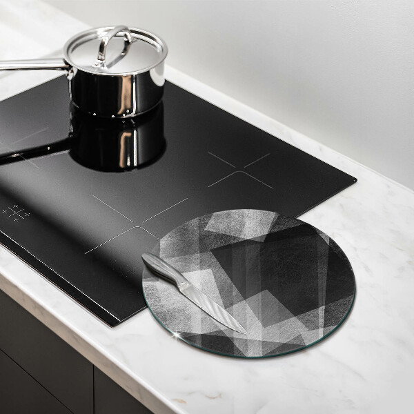 Skleněné krájecí prkénko Geometrické abstrakce