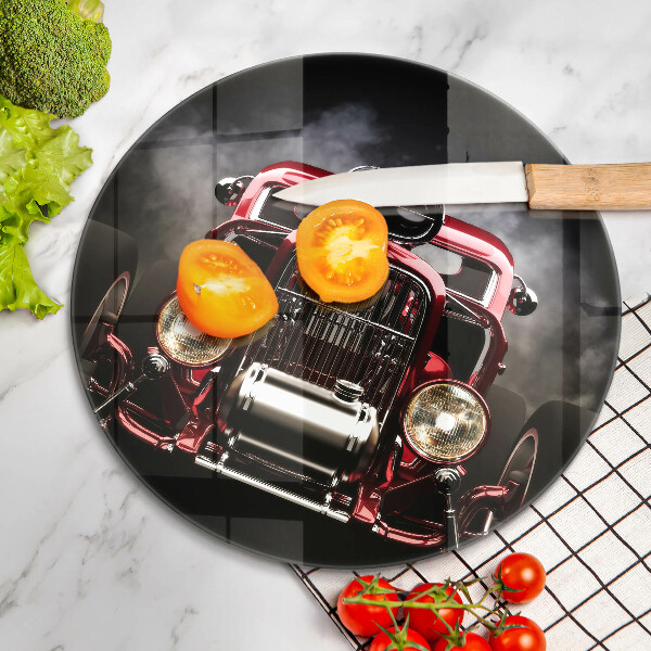 Skleněná deska do kuchyně Staré auto