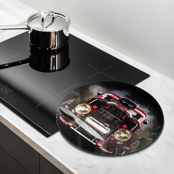 Skleněná deska do kuchyně Staré auto