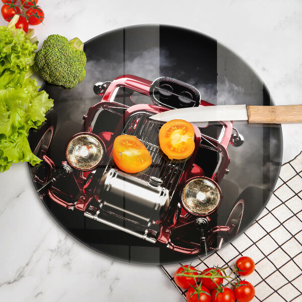 Skleněná deska do kuchyně Staré auto