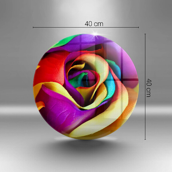 Skleněná deska do kuchyně Barevné okvětní lístky růží