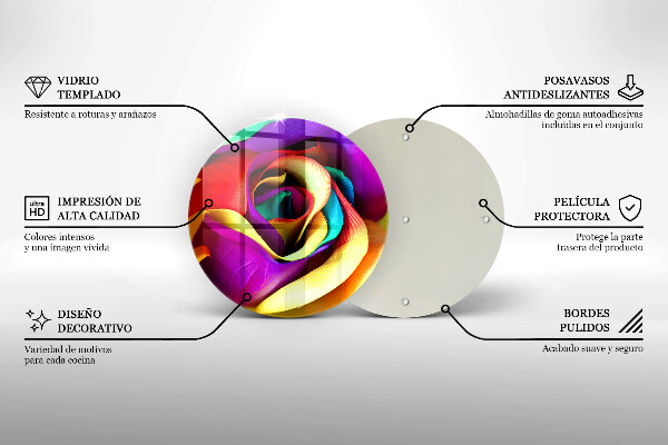 Skleněná deska do kuchyně Barevné okvětní lístky růží