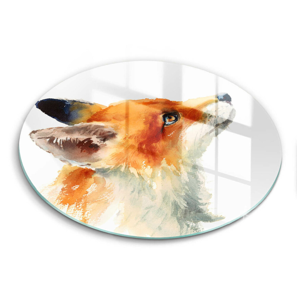 Skleněná deska do kuchyně Malovaná liška