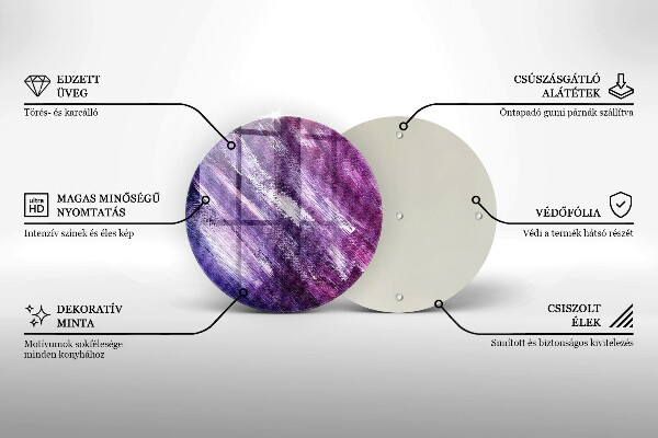 Skleněná deska do kuchyně Malování abstrakce