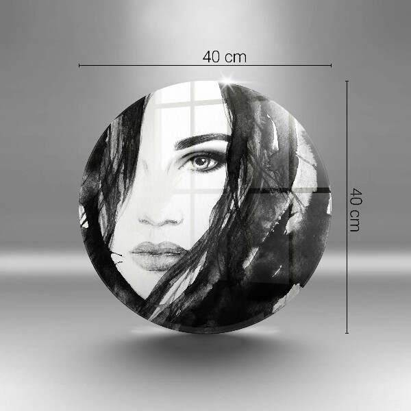 Skleněná deska do kuchyně Ženská tvář