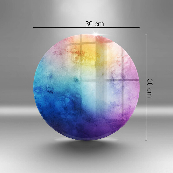 Skleněná deska do kuchyně Rainbow akvarel šplouchání