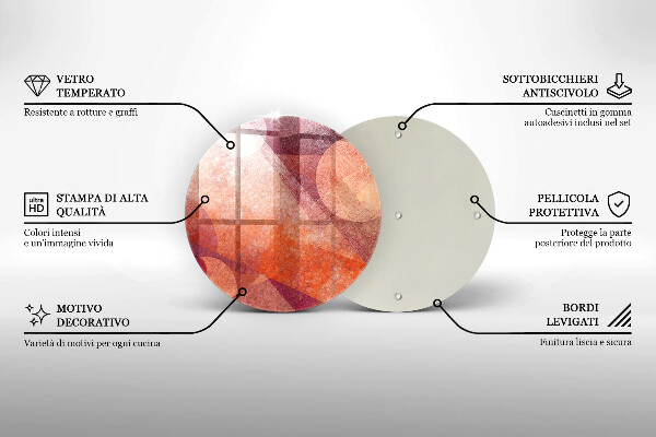 Skleněná deska do kuchyně Abstraktní umění