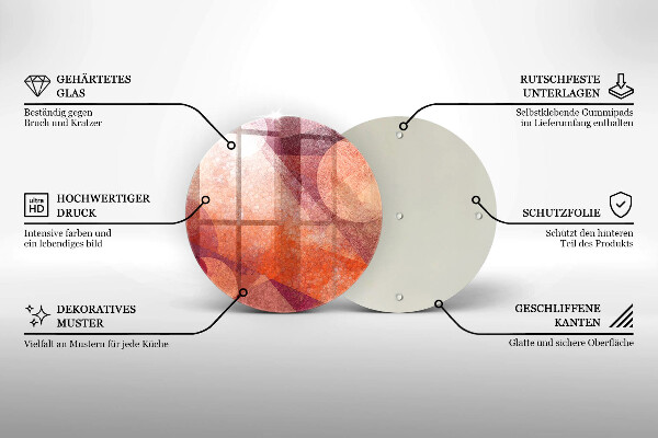 Skleněná deska do kuchyně Abstraktní umění